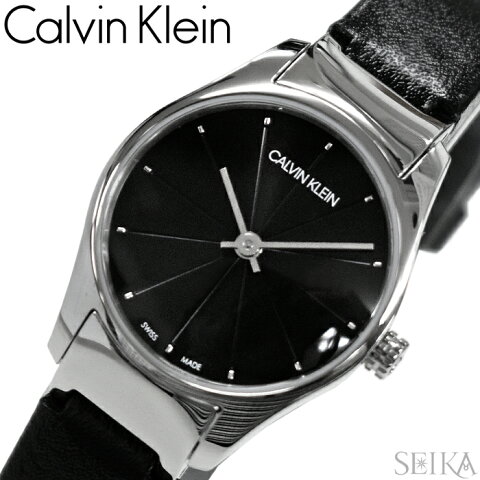 カルバンクライン Calvin Klein クラシックトゥー Classic Too レディース 時計 ck(139)K4D231CY ブラック レザー ギフト ブランドウォッチ