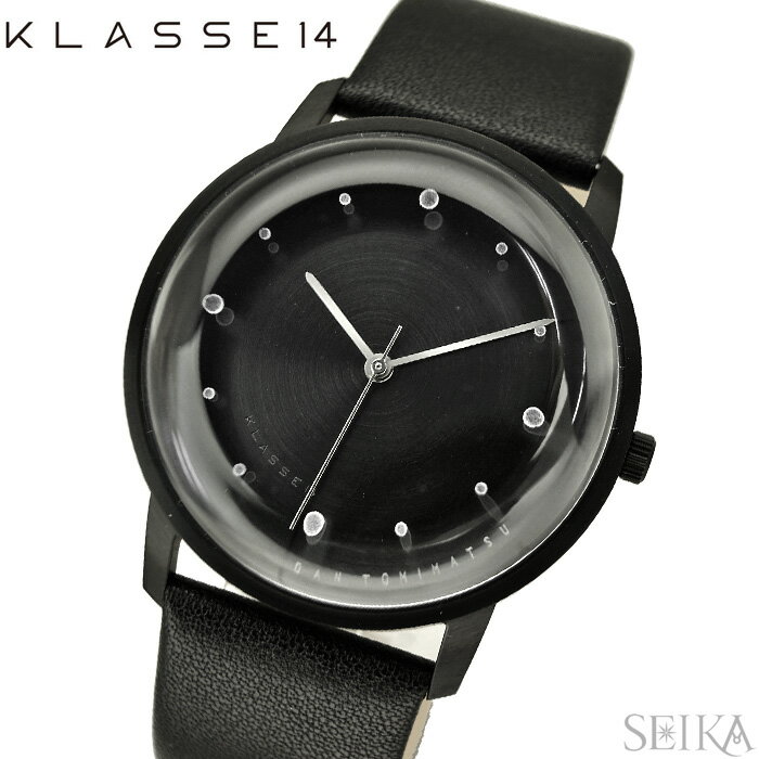 楽天腕時計＆ブランドギフト　SEIKA（専用箱なしのため大特価！） クラス14 KLASSE14 FO14BK001M（24） ブラック DAN TOMIMATSU 時計 腕時計 メンズ レディース レザー 40mm （NPS）