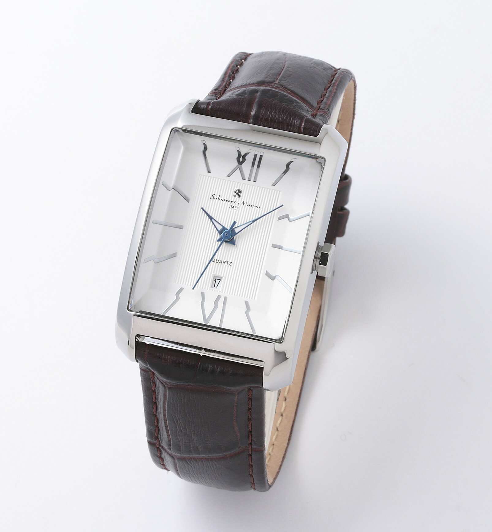 Rakuten - Salvatore Marra サルバトーレマーラ腕時計　カットガラス　三針　SM21101-SSWH ギフト