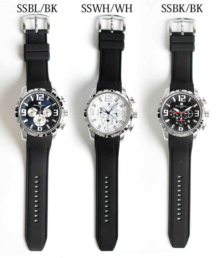 限定モデル サルバトーレマーラ 腕時計 Salvatore Marra クロノグラフ SM23102 メンズ 時計 ラバーベルト SM 独占販売 3