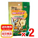 2個セット スドー フルーツ王国 栄養満点 バナナ 75g 小動物 フード おやつ ウサギ 補助食品 ハムスター リス チンチラ モルモット P-874