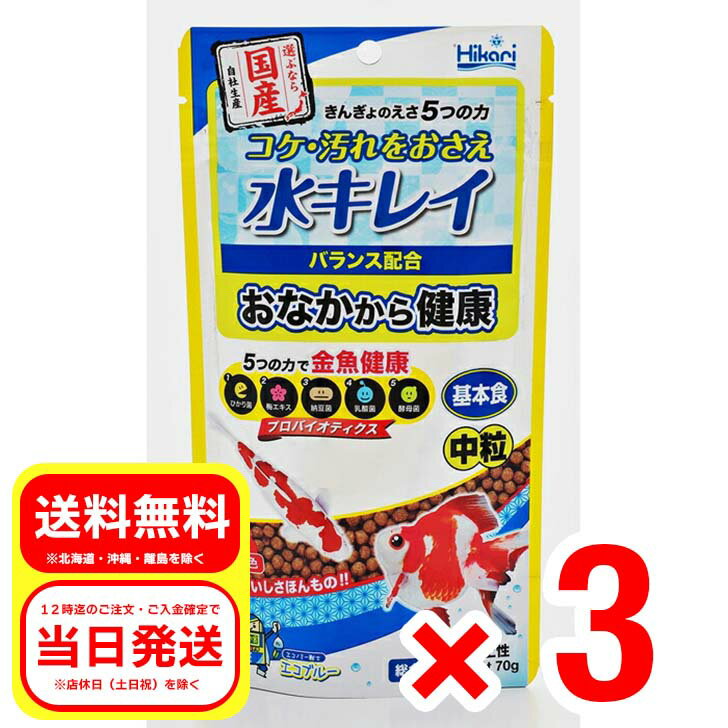 3個セット キョーリン きんぎょのえさ 5つの力 基本食 中