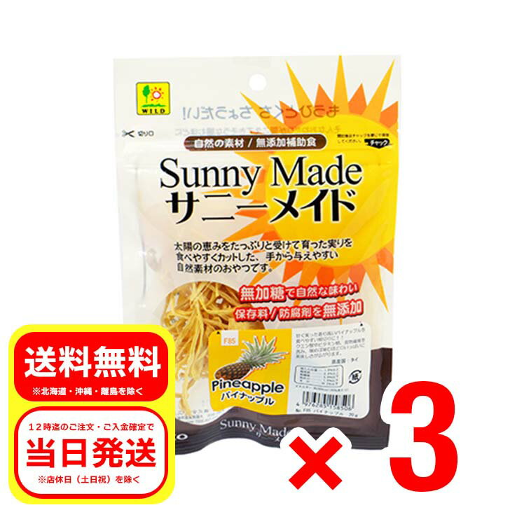 Rakuten - 3個セット 三晃商会 サニーメイド パイナップル 20g おやつ 補助食品 F85
