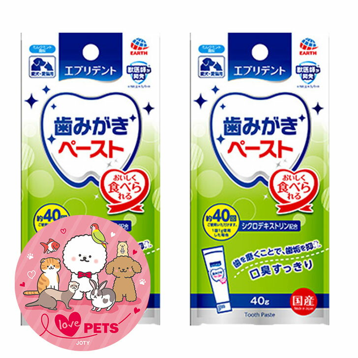 アース・ペット エブリデント 歯みがきペースト ミルクミント風味 40g×2個 愛犬・愛猫用 栄養補完食