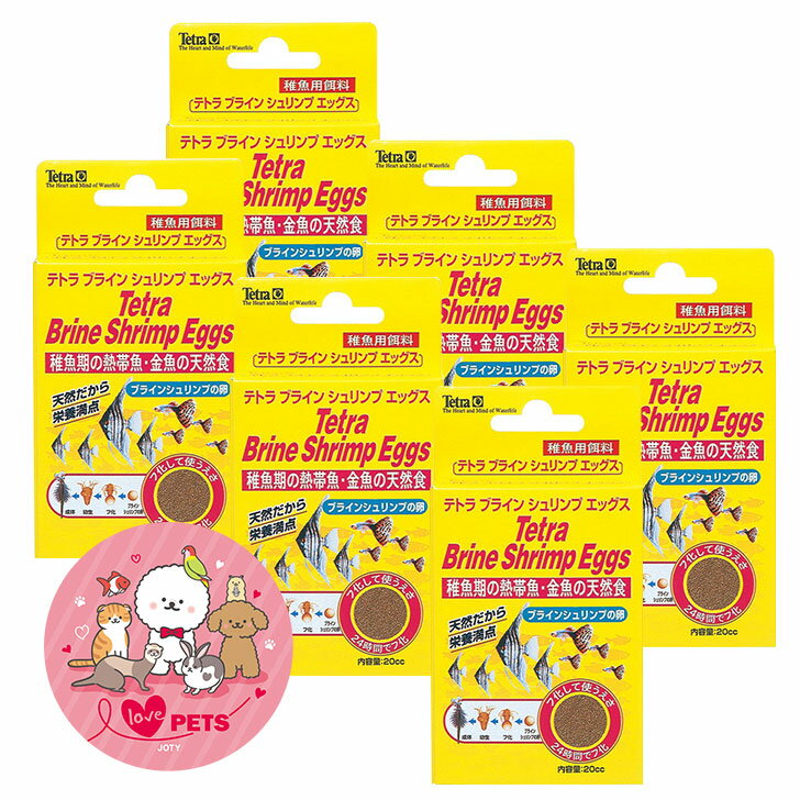 テトラ ブラインシュリンプエッグス 20cc×6個セット ブラインシュリンプの卵 初期餌料 熱帯魚 メダカ グッピー 小型魚 稚魚
