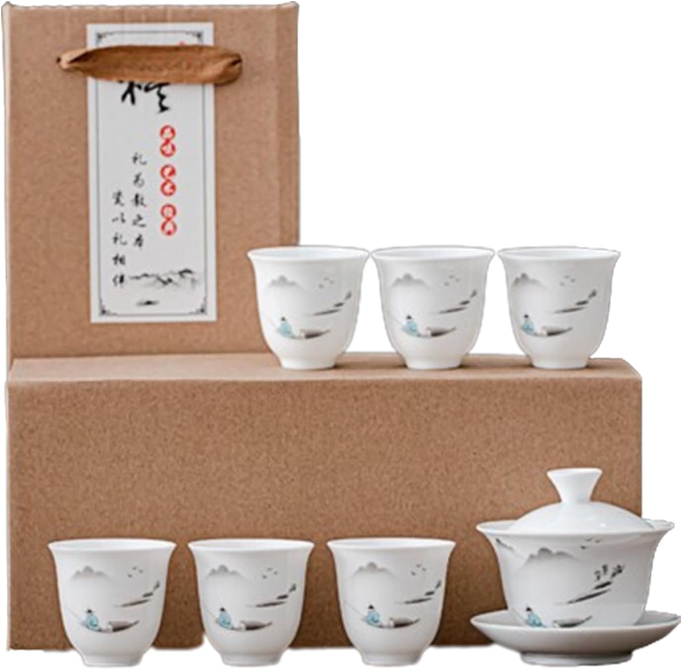 　　　 ◆◇◆売れている秘密◆◇◆ 1.素材：セラミックス 2.セット内容：デザイン1:1つふた付きの茶碗+カップ4つ、デザイン2:1つふた付きの茶+カップ6つ、デザイン3:1つふた付きの茶+カップ4つ、デザイン4:1つふた付きの茶碗+カップ6つ，ギフトボックス包装，友達を送るのにぴったりです 3.本格的なお茶気分：本格的な中国茶気分が味わえる急須セットです。香りが移りにくいため、紅茶だけでなく緑茶や中国茶など種類の違うお茶を楽しめるのも魅力です。あらゆるお茶に使える万能な急須セットを探している方におすすめです。 4.理想的な贈り物：ホーム、オフィス、ホリデーギフト、ウェディングギフト、誕生日、クリスマス、感謝祭、記念日などに大活躍！家族、友人や同僚のための理想的な贈り物、お茶で友達に会い、知己に贈るのにおすすめです。 5.安心サポート：出荷する前に、厳しい検査を行っておりますので、商品品質にご安心ください。万が一、初期不良・トラブル・ご質問などがございましたら、お気軽にお問い合わせください 　　　◆◇◆注意事項◆◇◆ご覧のモニターの環境、撮影環境により実物と色味が異なって見える場合がございます。湿った状態で他のものと擦り合わせると色が移る恐れがあります。濃色品の洗濯時は、白色、淡色と分けて洗ってください。説明 123
