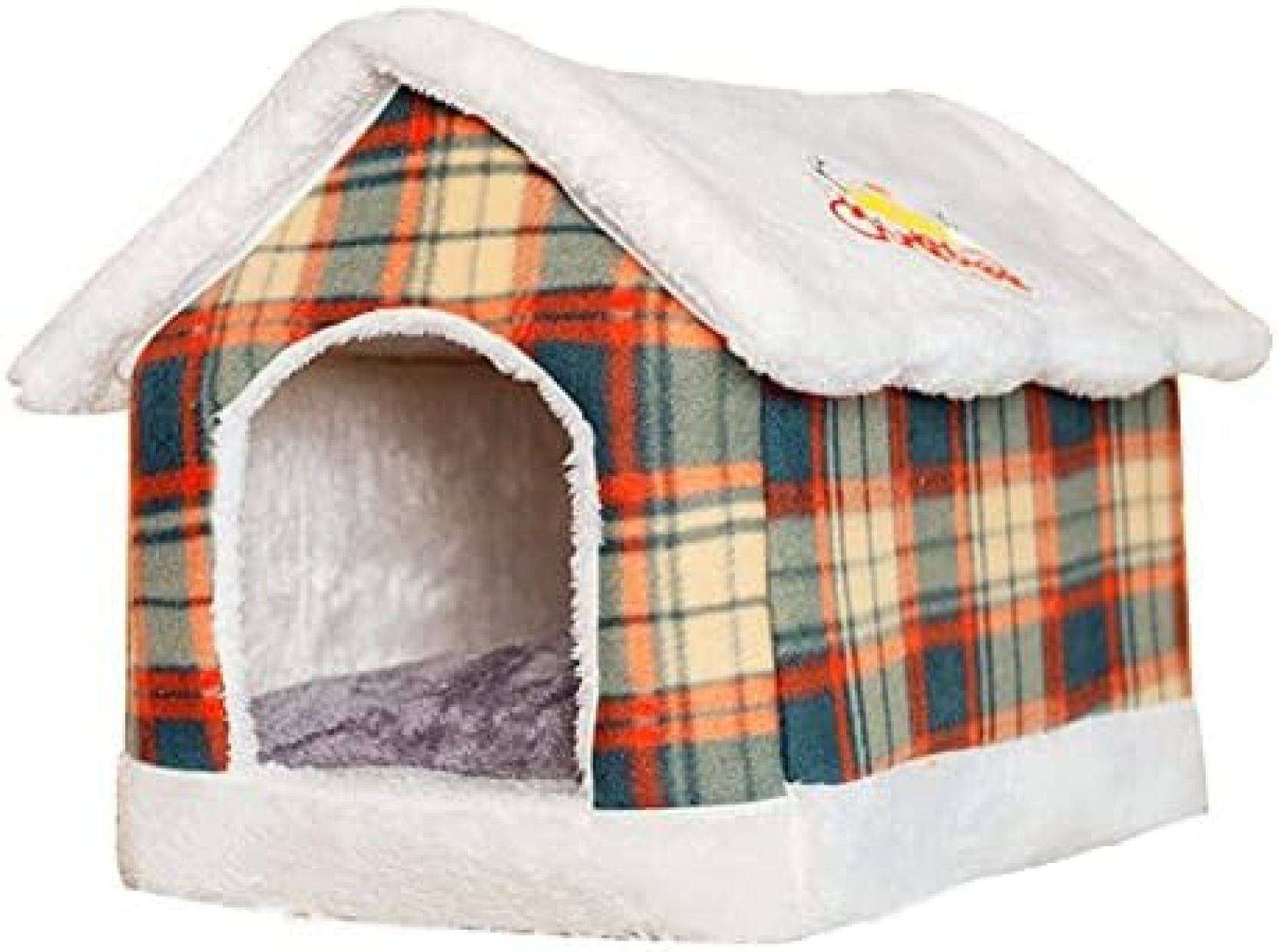 ペットハウス 猫 ハウス 犬 ハウス 犬小屋 ドーム型 ペットベッド 犬用ベッド 猫用ベッド 洗える 室内用 三角屋根 防寒 寝床