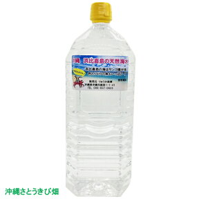 沖縄 浜比嘉島の天然海水 2L