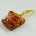 メール便(ネコポス)発送商品 おもしろストラップ 三枚肉 小サイズ