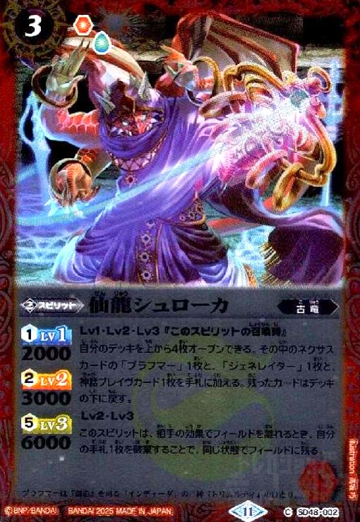 【中古】仙龍シュローカ(C)(SD48-002)(ホイル)
