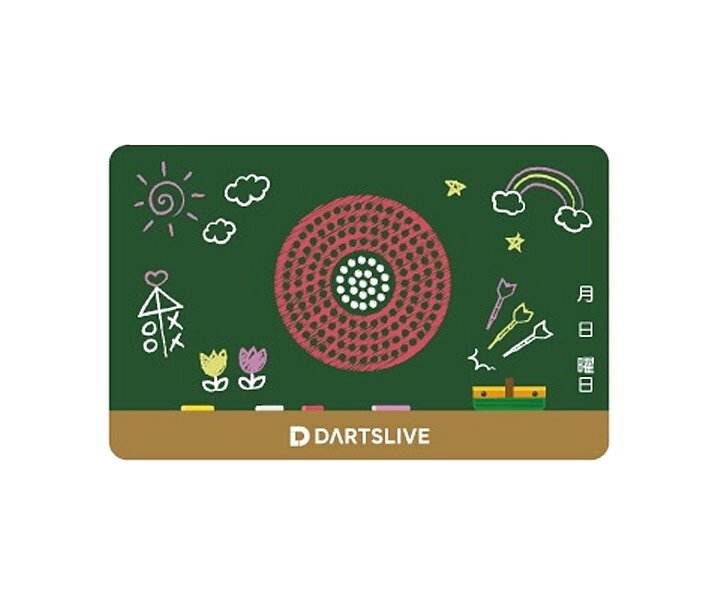 【メール便OK】ダーツ ゲームカード【ダーツライブ】#61 黒板アート