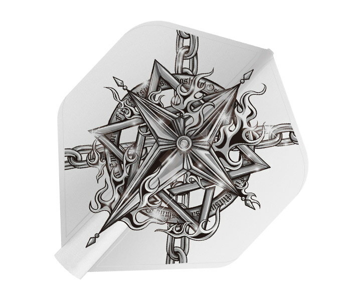 ■商品説明8 FLIGHT STANDARD MITSUMASA HOSHINO G2 WHITE PRINT BOXEDTARGET 8 FLIGHT"Hello, We are 8"8フライトとは....スタイリッシュで画期的シンプルな成型フライトシステム"THE FLIGHT SCREWS ONTO THE SHAFT AND NEVER POPS OUT!"ネジ式の新システムでスローイングの際のフライトの抜け落ちが激減します。（特許出願中）FIXED(固定)タイプとSPIN(回転)タイプのシャフトを切り替えて回転のON＆OFFを選択。フライトは共通で使用可能なので新しくする必要がありません。洗練されたデザイン、優れた耐久性、驚きの機構信頼のMade in JAPAN「とにかく目立ちたい」「フライトの抜け落ちに耐えられない」「あれこれ組み合わせて試してみるのが好き」そんな人々のための新しいシステム『8フライト』■スペック規格：8フライト形状：スタンダード個数：3枚（1セット）※8フライト専用シャフトにのみ装着できます。一般のシャフトには装着できませんのでご注意下さい。