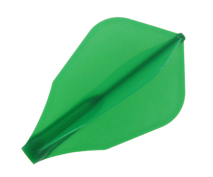 【メール便OK】ダーツ フライト【フィットフライトエアー】 Wシェープ グリーン