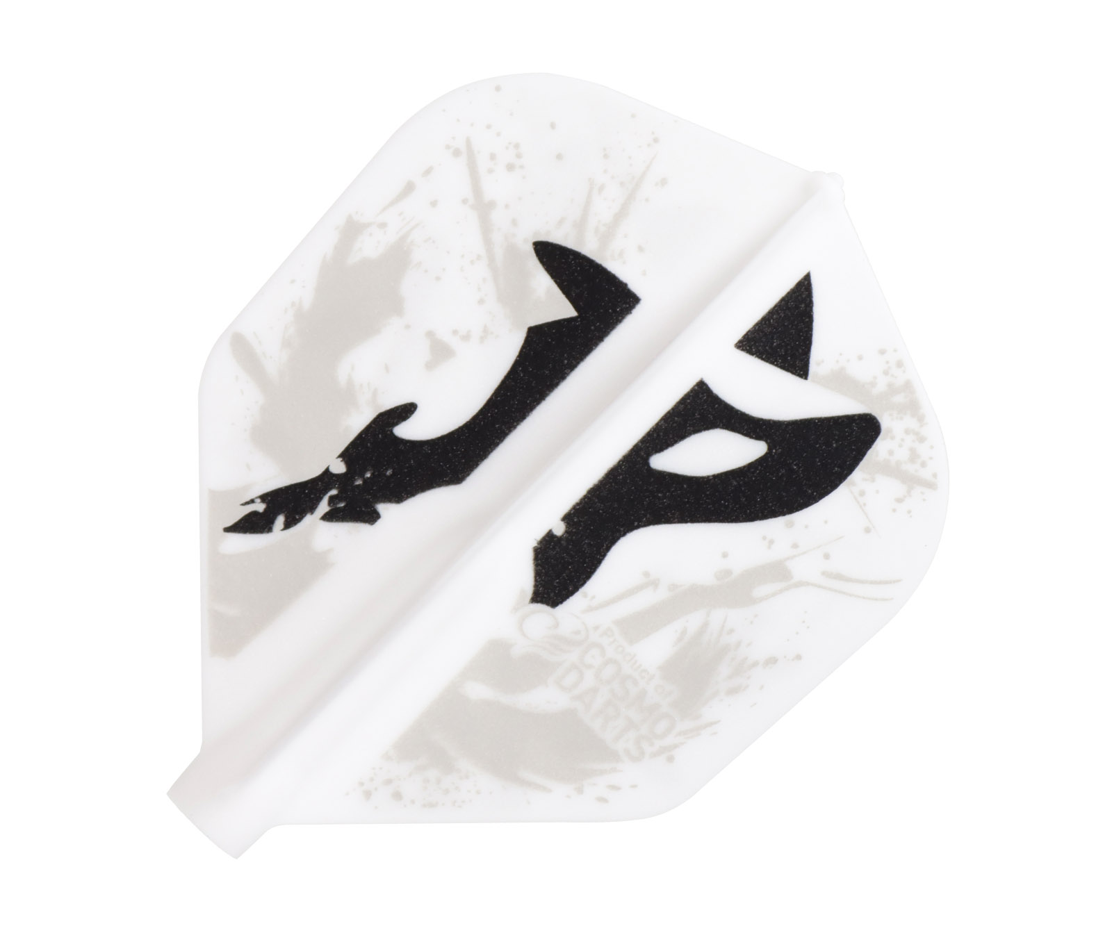 【メール便OK】ダーツ フライト【フィット】濱野真衣モデル ver.2 シェイプ ホワイト