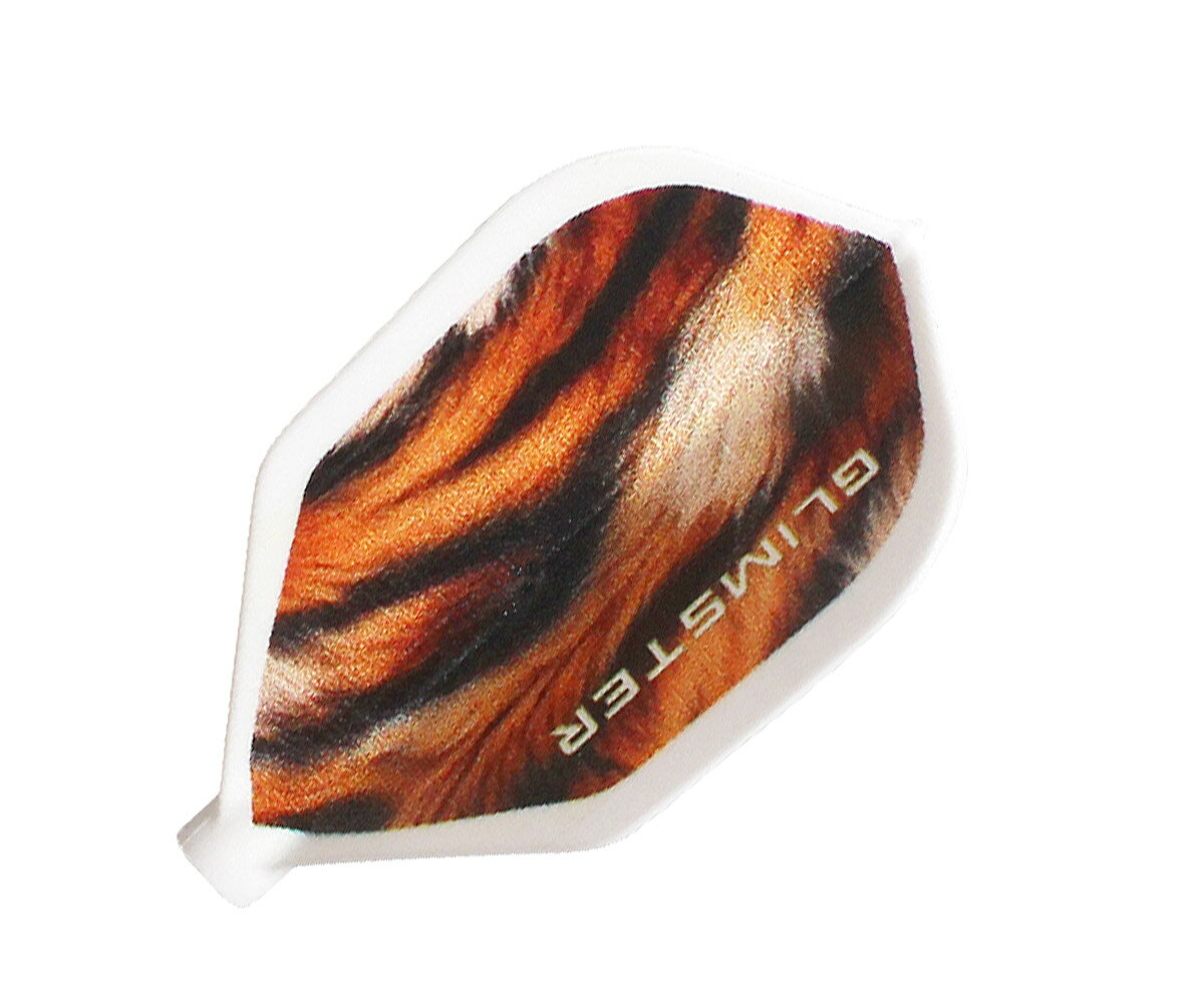 【メール便OK】ダーツ フライト【フィット×グリムスター】タイガー シェイプ