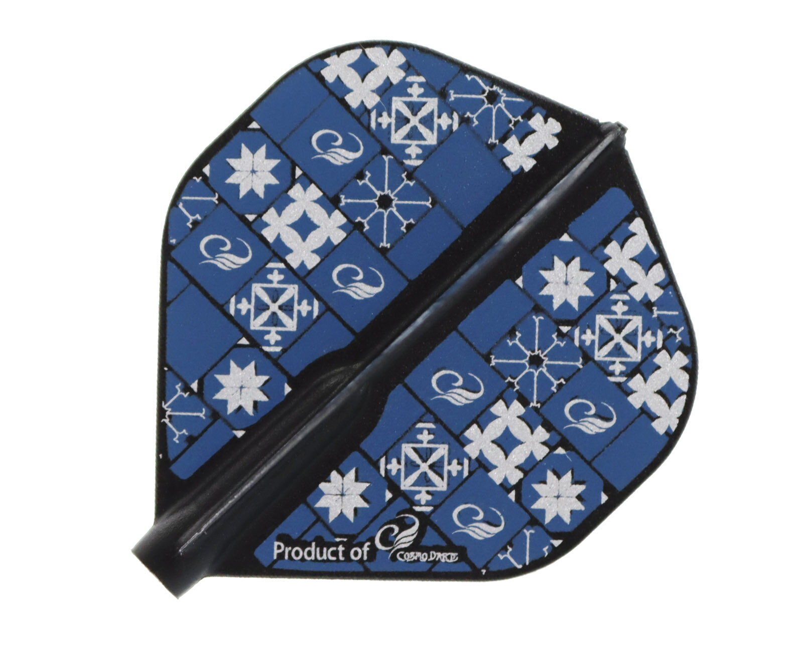 ■商品説明Fit Flight Printed Series Cosmo Tile「Fit Flight Printed Series」第51弾は『Cosmo Tile』シンプルさの中に細かい柄を採用、B面はシルバーで一癖あるデザインに。形状：スタンダード規格：フィットフライト1セット（3枚入り）Fit Flight専用シャフトにのみ装着できます。一般のシャフトには装着できませんのでご注意下さい。