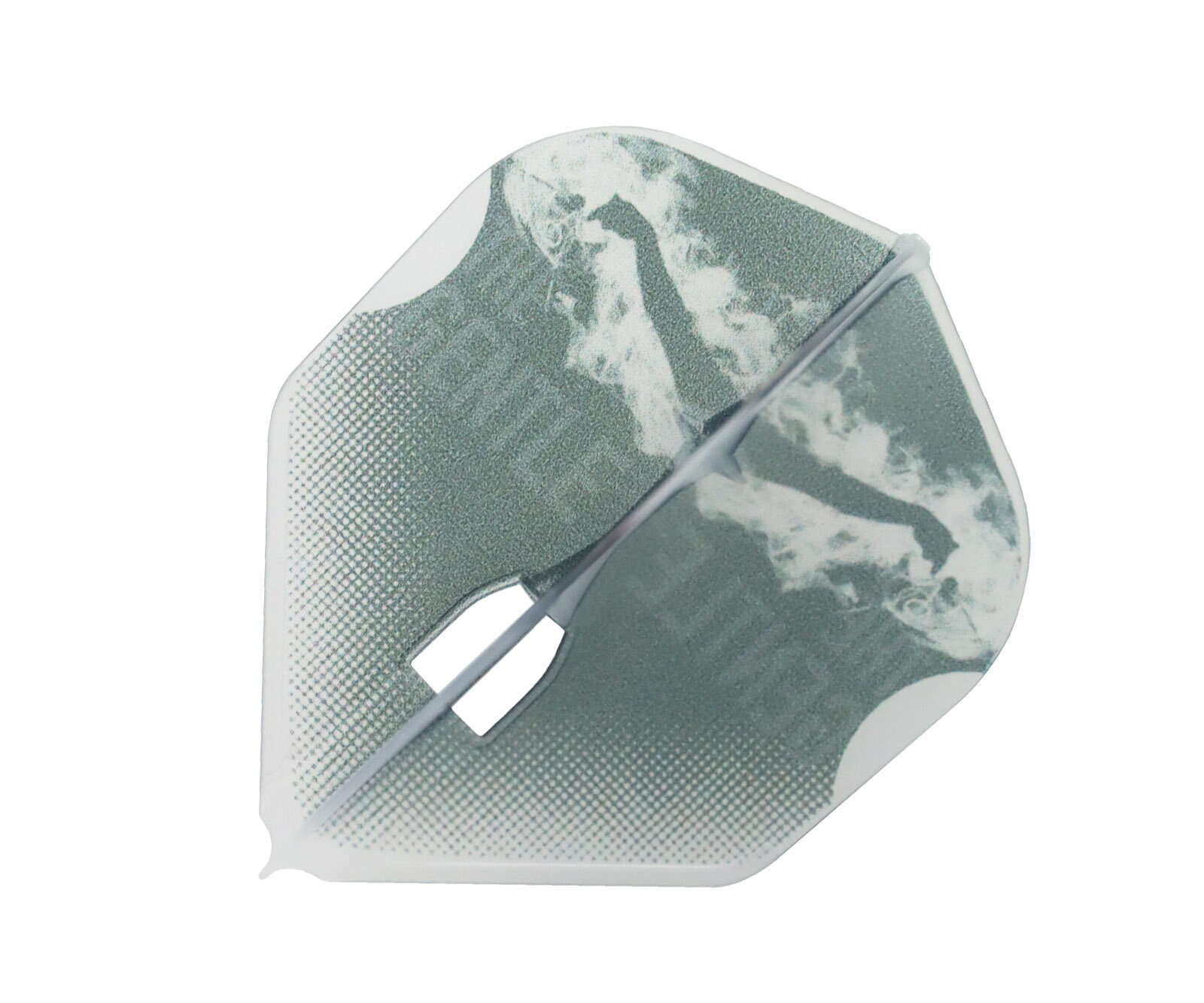 ■商品説明L-Flight PRO Mensur Suljovic Model ver.1 type-A Shape Clear White一体成型フライトの老舗、L-Flightがメンサー・スルホビック選手とコラボレーション☆■スペック規格：Lフライト形状：シェイプ個数：3枚（1セット）※シャンパンリング対応ですが、別売りになります。【正確に90度を維持】中央の星型で常に90度を維持ダーツの安定した飛びをアシストします。【軽くて丈夫な一体型成型】今までに無い一体型成型フライト。とても軽くて丈夫で通常フライトよりも長くご愛用いただけます。【シャフトにスムーズ挿入】先端の特殊加工によりフライト挿入時のストレスがゼロに。【その他】後部のフライトガードが一体化。さらにフィルム加工がないため、フィルムのはがれによる無得点も防ぐことができます。シャフトとのロック部分には、フライトエルが開発した新型のロックシステム「シャンパンリング」を採用。シャンパンリングを採用することで、滑り込むようにダーツが入るため、グルーピング力がUP！