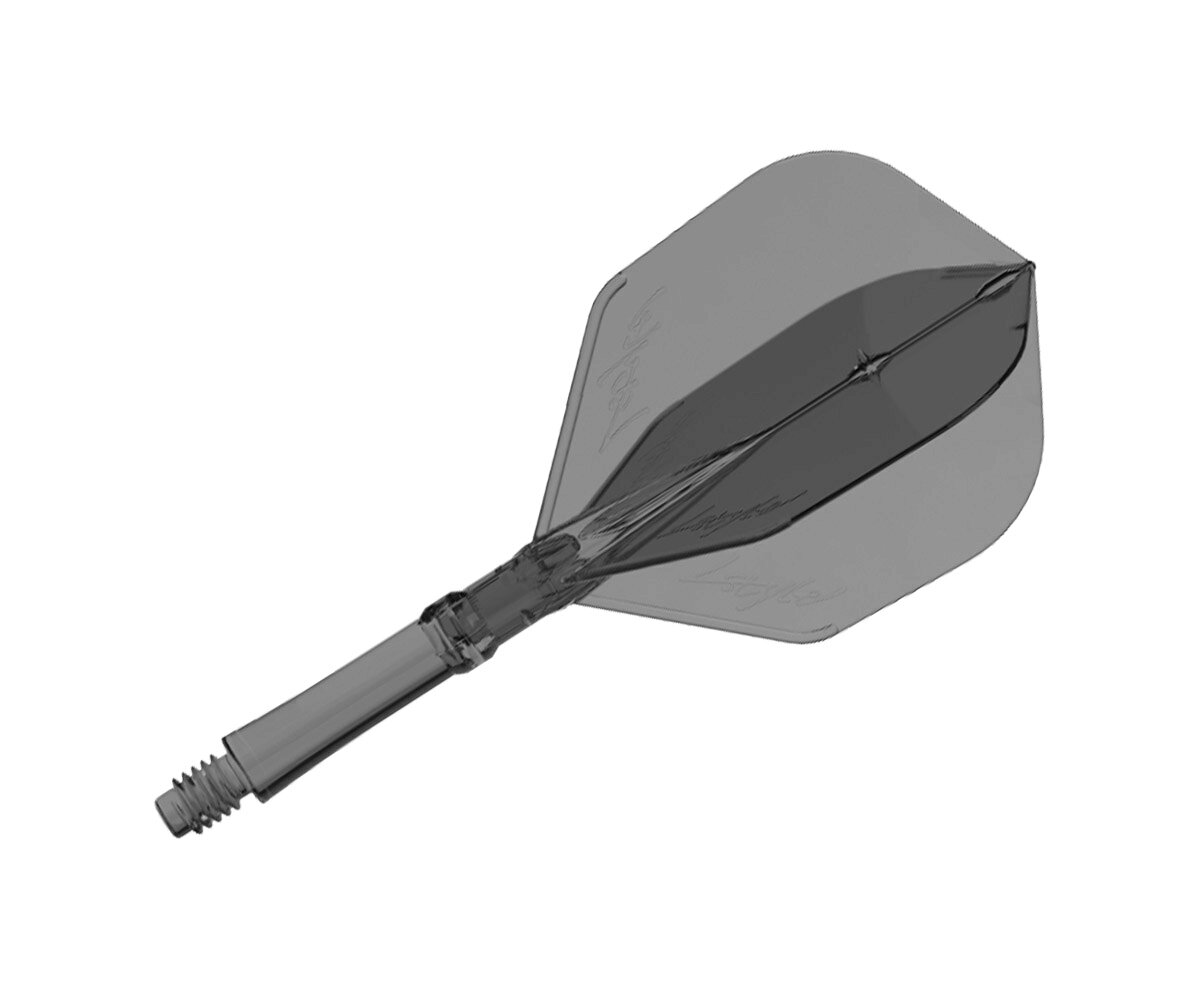 【メール便OK】ダーツ 【予約商品】フライト【エルスタイル】エルシステム セット シェイプ クリアブラック 260