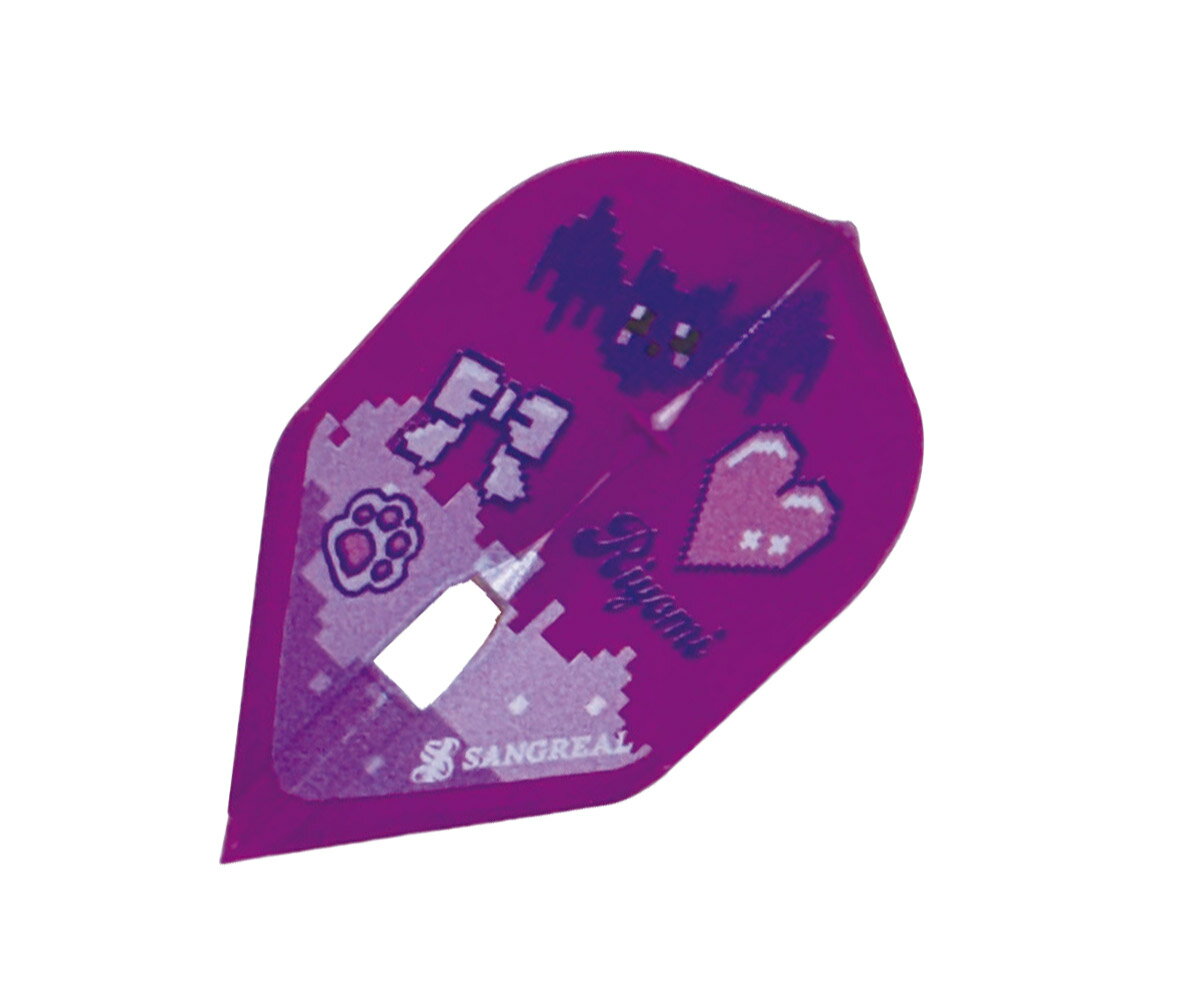 【メール便OK】ダーツ フライト【エルフライト×サングリアル】PRO 江口梨世美モデル ver.1 シェイプ MIX