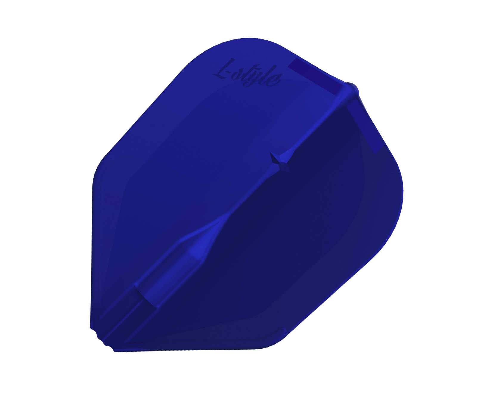 【メール便OK】ダーツ フライト【エルフライト】EZ シェイプ マットブルー