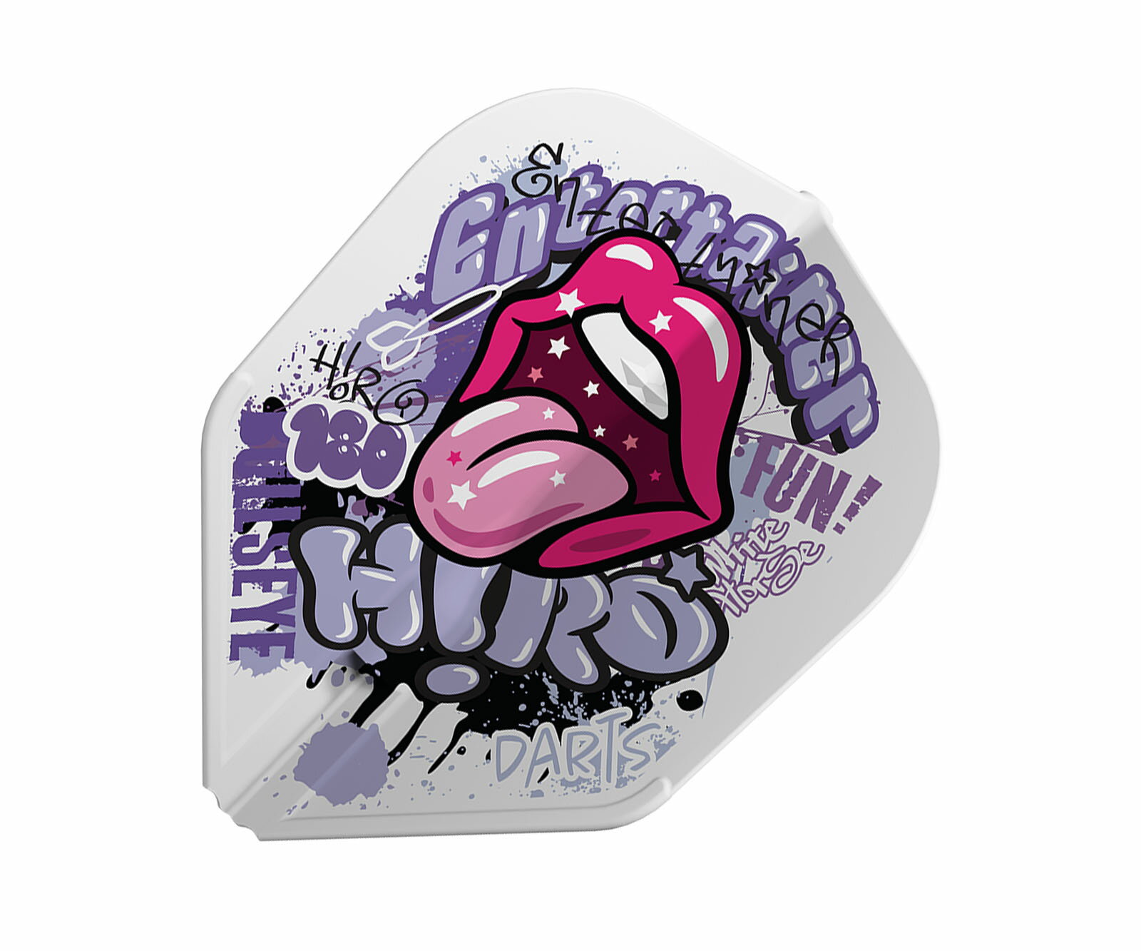 【メール便OK】ダーツ フライト【エルフライト】EZ ALC 大崎裕一モデル ver.2 タイプA シェイプ ホワイト