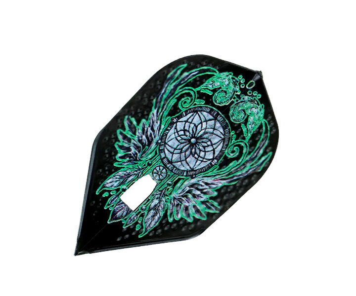 【メール便OK】ダーツ フライト【エルフライト×ユニコーン】PRO 佐藤詩織モデル ver.1 ディンプル シェイプ MIX