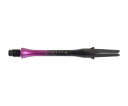 【メール便OK】ダーツ シャフト【エルスタイル】エルシャフト カーボン ロック スリム グラデーション ブラック×ピンク 370