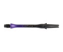 【メール便OK】ダーツ シャフト【エルスタイル】エルシャフト カーボン ロック スリム グラデーション ブラック×パープル 370