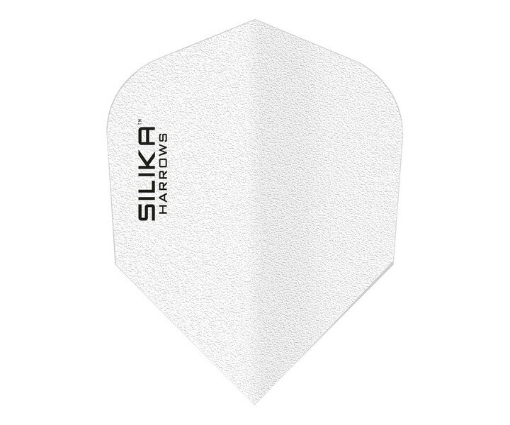 【メール便OK】ダーツ フライト【ハローズ】シリカ ソリッド フライト シェイプ ホワイト 5130