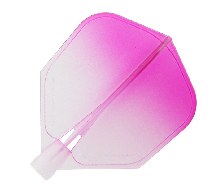 【メール便OK】ダーツ フライト【ハローズ】クリック シェイプ ウォーターピンク グラデーション