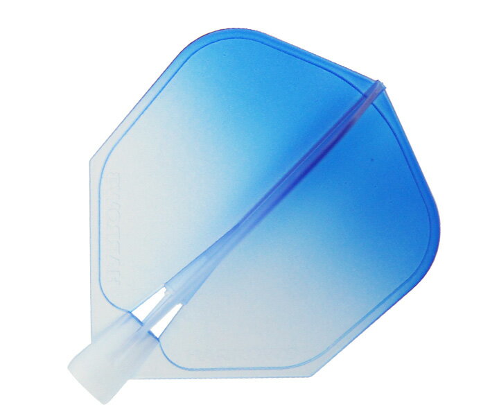 【メール便OK】ダーツ フライト【ハローズ】クリック シェイプ ウォーターブルー グラデーション