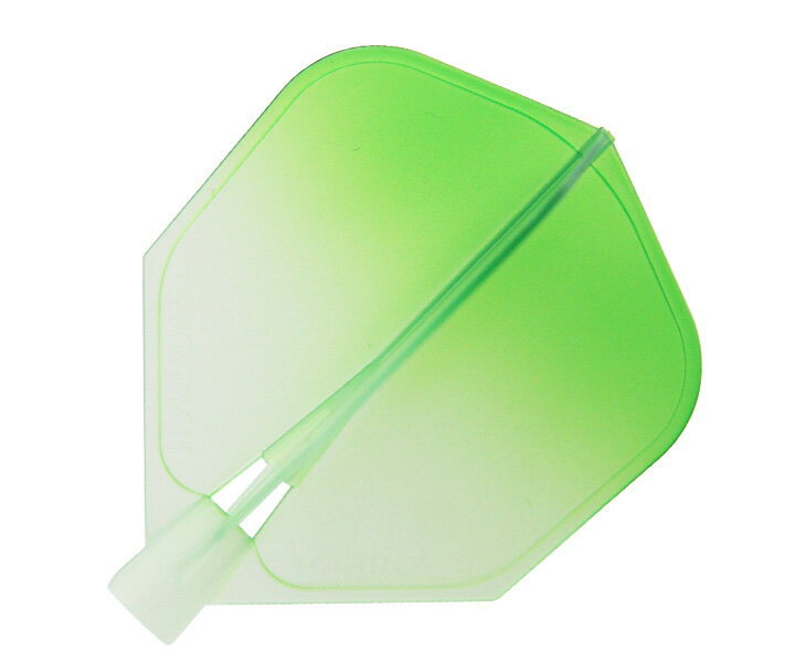 【メール便OK】ダーツ フライト【ハローズ】クリック シェイプ ウォーターグリーン グラデーション