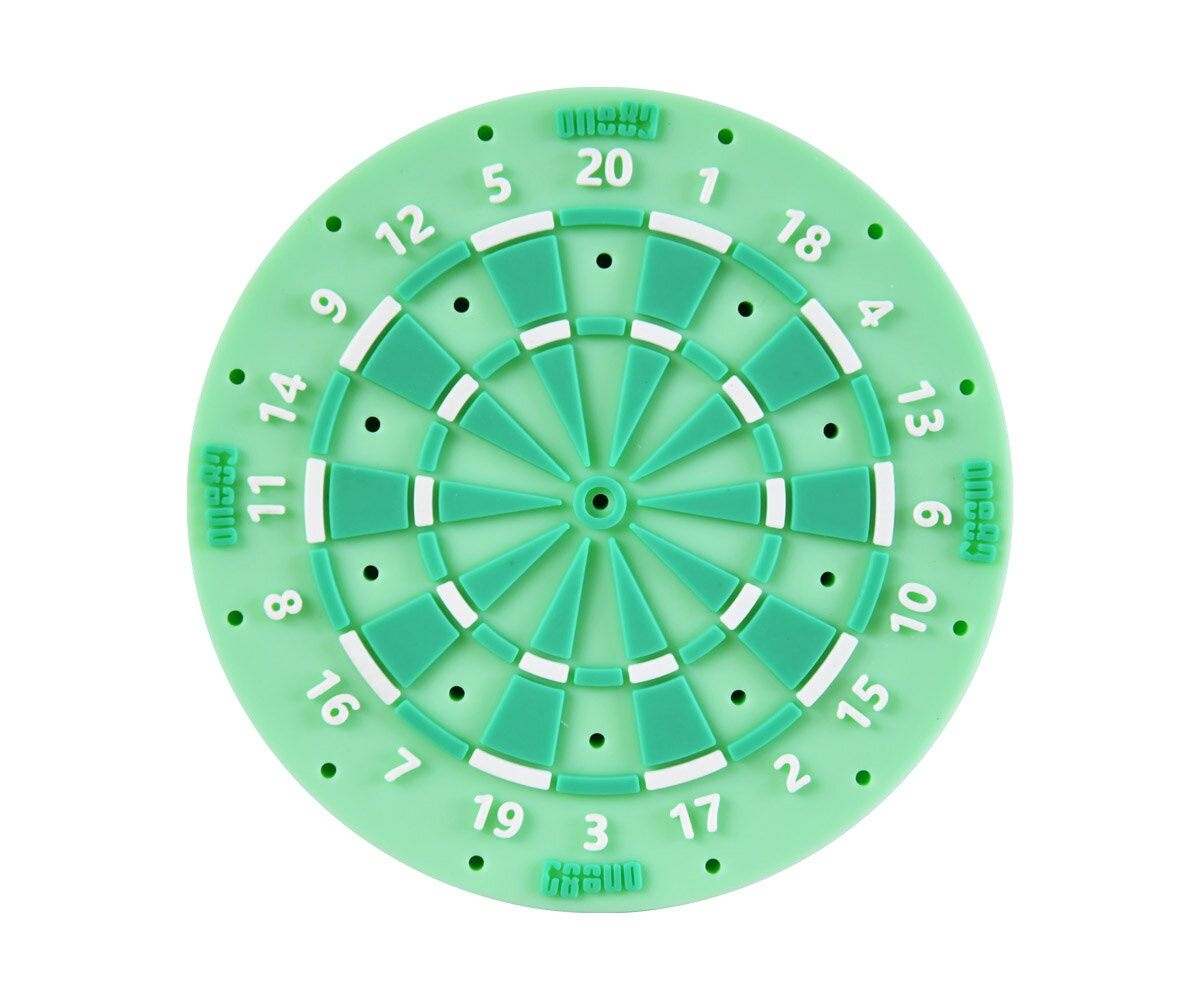 【メール便OK】ダーツ雑貨【ワンエイティ】ラバー ダーツ ホルダー DARTS BOARDタイプ　グリーン/ジェイド