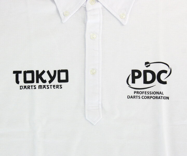 エスダーツ 楽天市場店の【20%OFF】●アパレル【PDJ】PDC TOKYO DARTS MASTERS 2016限定 ポロシャツ ホワイト XS*カゴ抜済*｜アングル2