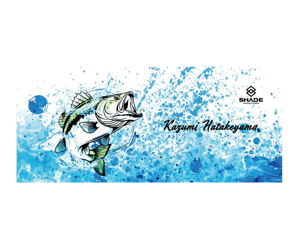 【メール便OK】ダーツ雑貨【シェード】シェードプレイヤー フェイスタオル 2025 畠山和己
