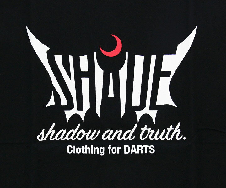 エスダーツ 楽天市場店のダーツ アパレル【シェード】shadow and truth. Tシャツ ブラック S｜アングル2