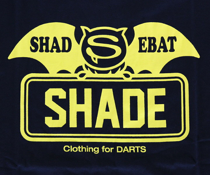 ダーツ アパレル【シェード】SHADEBAT フェイスロゴTシャツ ネイビー XS