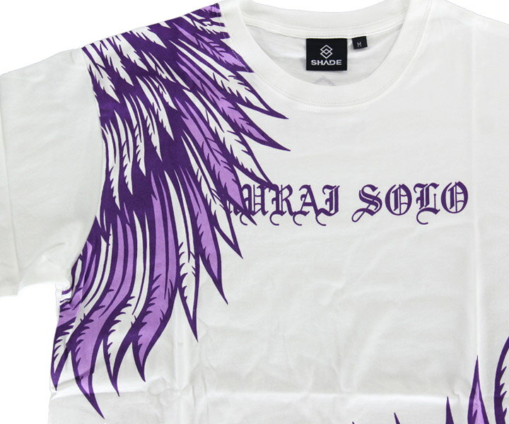 エスダーツ 楽天市場店のダーツ アパレル【シェード】SAMURAI SOLO Tシャツ 小野恵太モデル ホワイト S｜アングル2