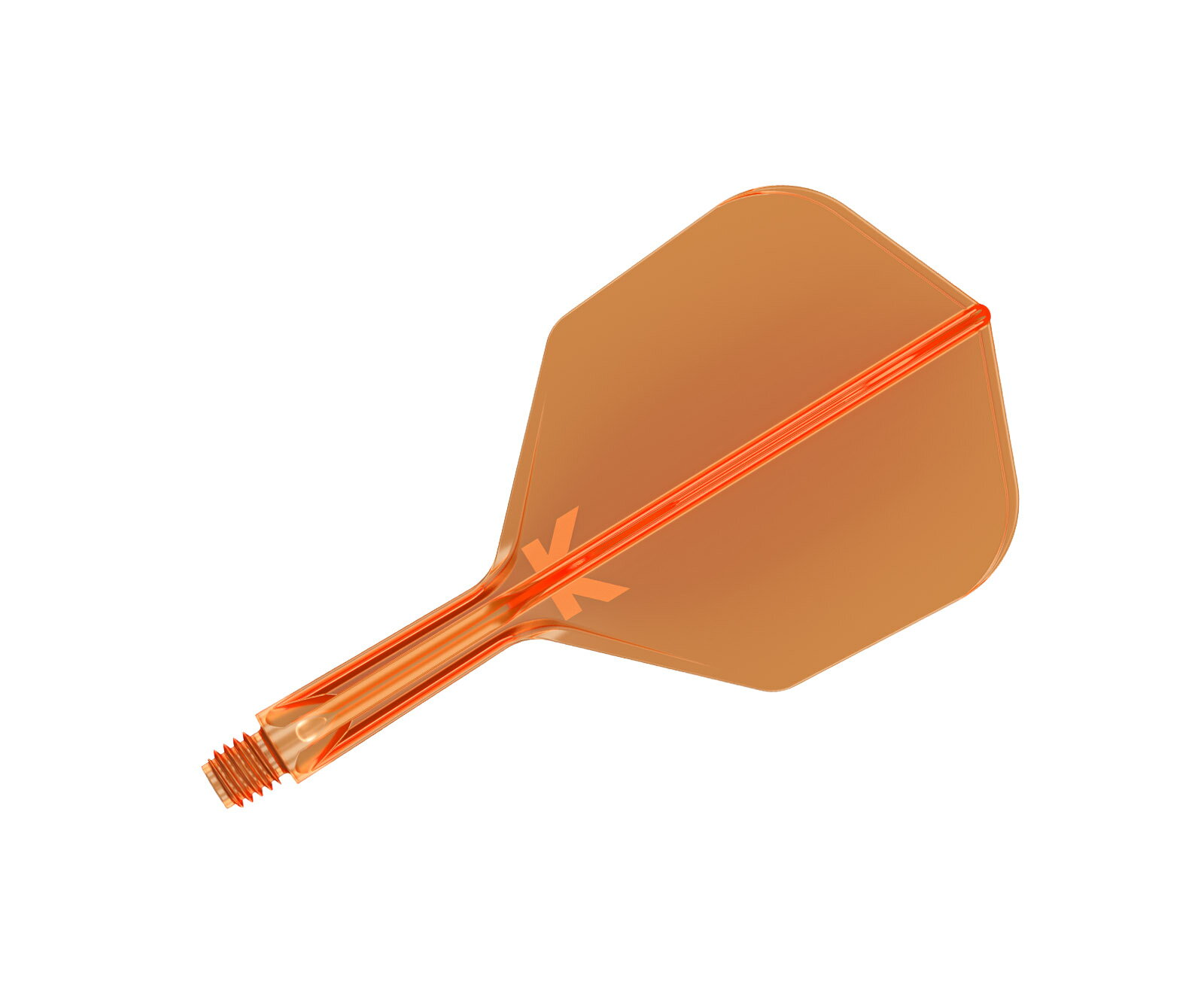 【メール便OK】ダーツ フライト【ケーフレックス】K-FLEX シェイプ ショート ネオンオレンジ 410043