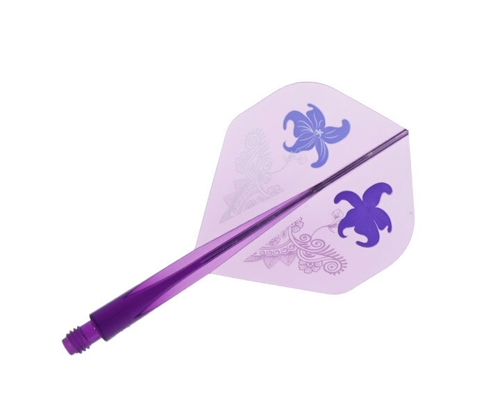 【メール便OK】ダーツ フライト【コンドル】アックス 岩田夏海モデル 桔梗の花 スタンダード ショート ..