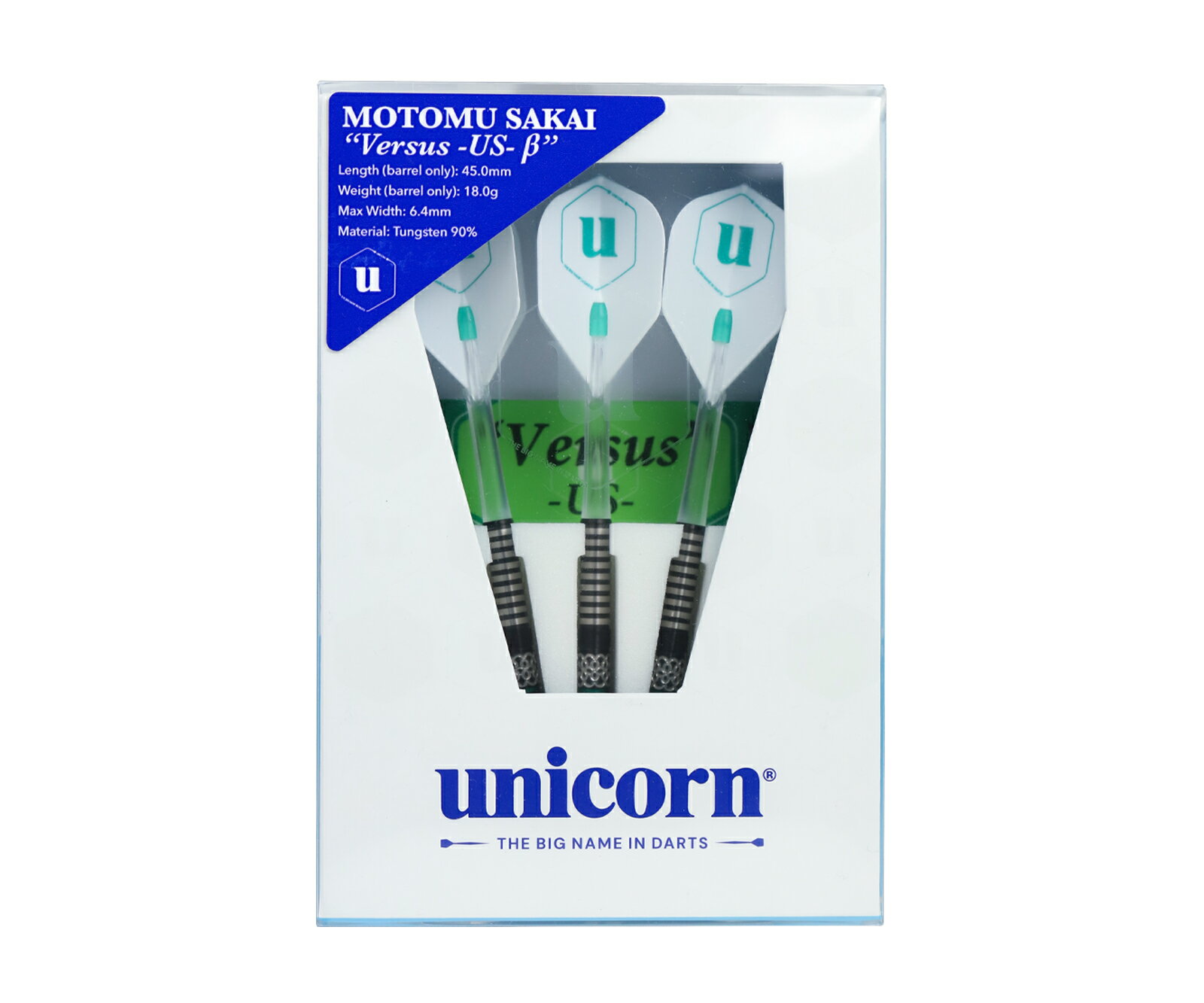 【送料無料】ダーツ バレル【ユニコーン】酒井素モデル バーサス US β 2BA 18g 3