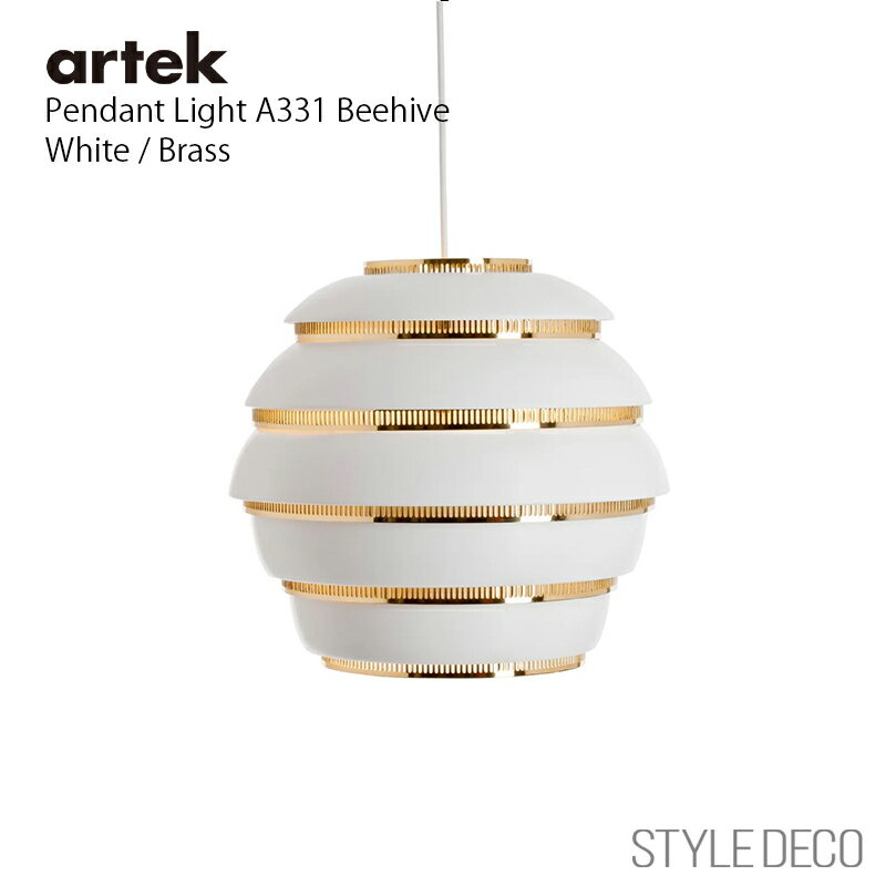 ŵArtek ƥåŹPendant Light A331 Beehive White / Brass ڥ...