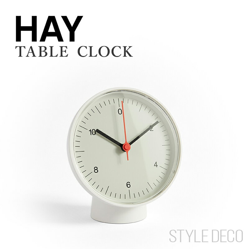 ヘイ HAY テーブルクロック Table Clock 直径 Φ13cm 壁掛け時計 置き時計 スイープムーブメント アクリル カラー：4色 デザイン：Jasper Morrison ジャスパー・モリソン リビング ダイニング …
