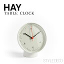 ヘイ HAY テーブルクロック Table Clock 直径 Φ13cm 壁掛け時計 置き時計 スイープムーブメント アクリル カラー：4色 デザイン：Jasper Morrison ジャスパー・モリソン リビング ダイニング オフィス インダストリアル シンプル カフェ