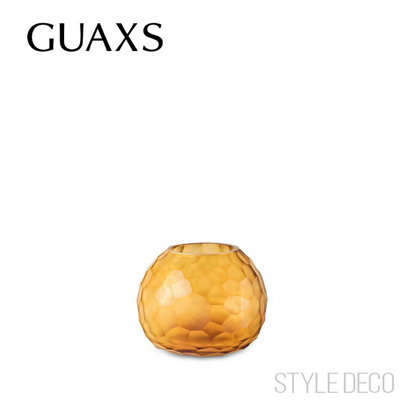 GUAXS ガクス フラワーベース SOMBA（S）CLEAR / GOLD 花瓶