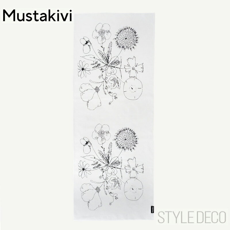 乐天商城 - Mustakivi ムスタキビ 手ぬぐい NASSEN 【花束】33×90cm 石本藤雄 FUJIWO ISHIMOTO 手染め 捺染 注染 てぬぐい