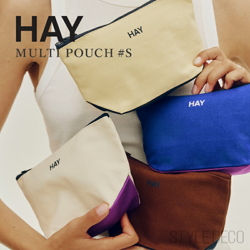 Rakuten - ＼楽天スーパーセール／HAY MULTI POUCH #S ヘイ ポーチ オーガニックコットン100% レディース メンズ ユニセックス 小物入れ 収納ポーチ ファスナーポーチ ミニポーチ シンプル ポーチ メイクポーチ トラベルポーチ