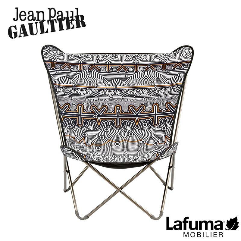 バタフライチェア【特典付き】【正規取扱販売店】Lafuma MOBILIER Jean Paul GAULTIER ラフマ ジャンポール ゴルチエ POP UP XL LFM5094-9754 アウトドア キャンプ BBQ グランピング ガーデン…