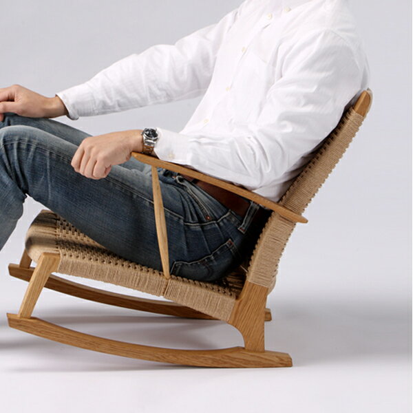 YURAGI　低座椅子（座面：ペーパーコード） 木種：ホワイトオーク（W610×D760×H680/SH220mm）