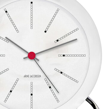 【送料無料】ARNE JACOBSEN / アルネ・ヤコブセンBANKERS テーブルクロック(ホワイト)